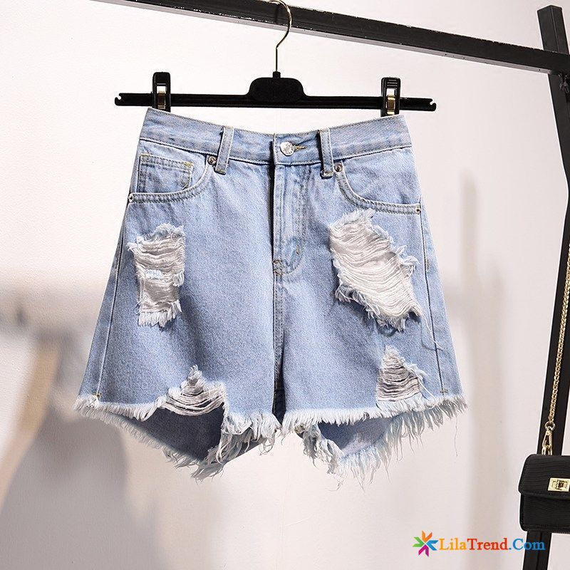 Angesagte Kurze Hosen Damen Fett Neu Weites Bein Denim Hot Pants Kaufen