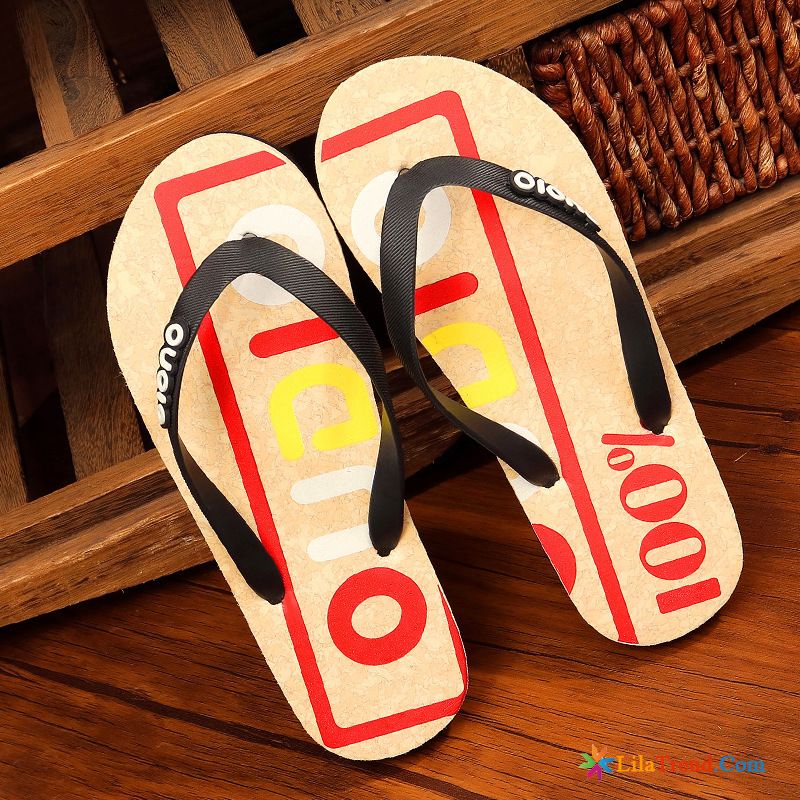 Ausgefallene Hausschuhe Herren Hellbraun Atmungsaktiv Hausschuhe Badezimmer Flip Flops Strand Kaufen