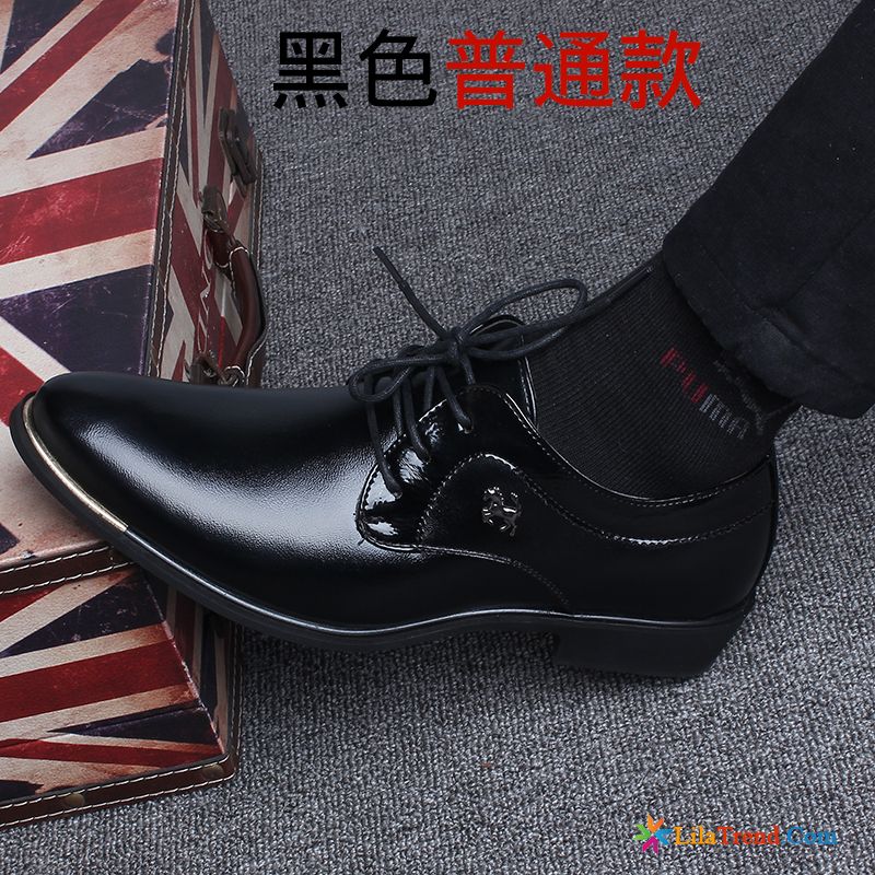 Bequeme Leder Schuhe Herren Winter British Schnürung Jugend Allgleiches Günstig