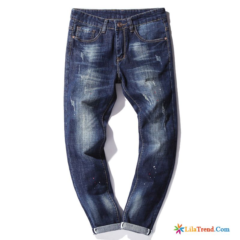 Biker Jeans Herren Skinny Das Lila Freizeit Denim Herren Herbst Middle Waisted Günstig