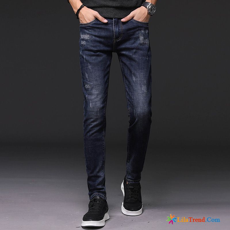 Billige Herren Jeans Shop Blond Jugend Dünn Neu Schmales Bein Schüler Kaufen