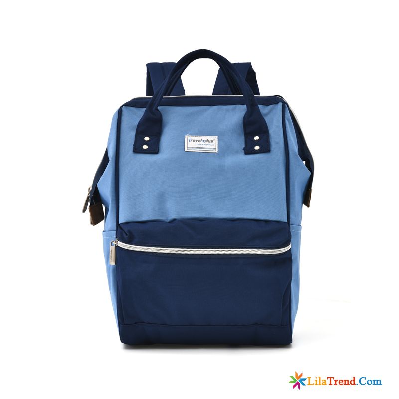 Blauer Leder Reisetasche Reise Rucksack Campus Oxford-tuch Rucksäcke