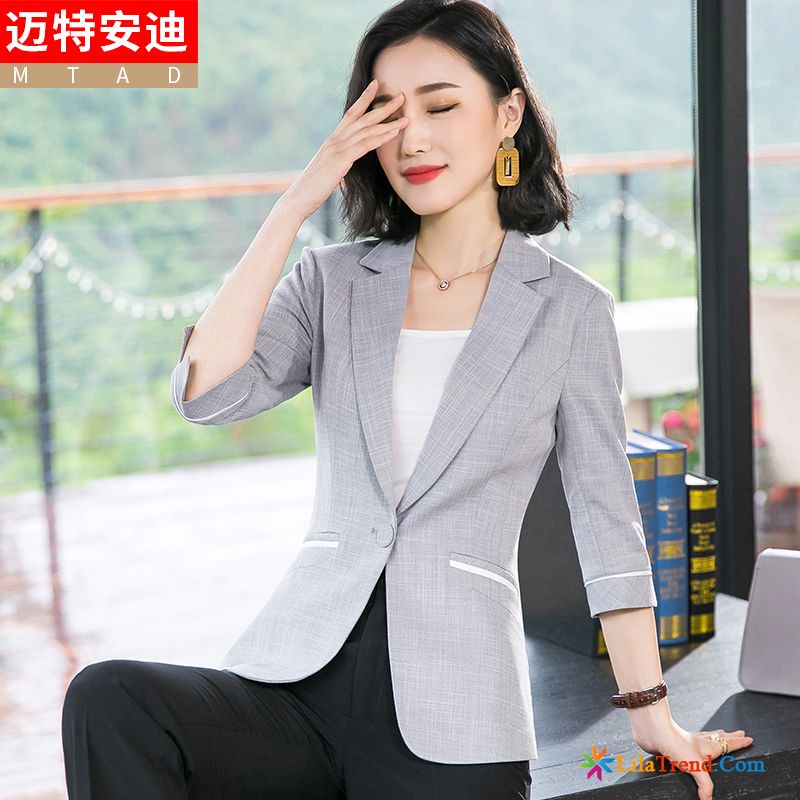 Blazer Damen Günstig Mantel Anzüge Sommer Freizeit Mode Verkaufen