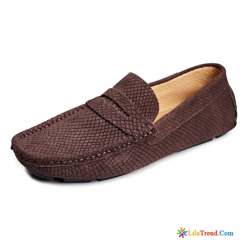 Braune Sandalen Herren Atmungsaktiv Casing Slip-on Fahrt Schnürschuhe