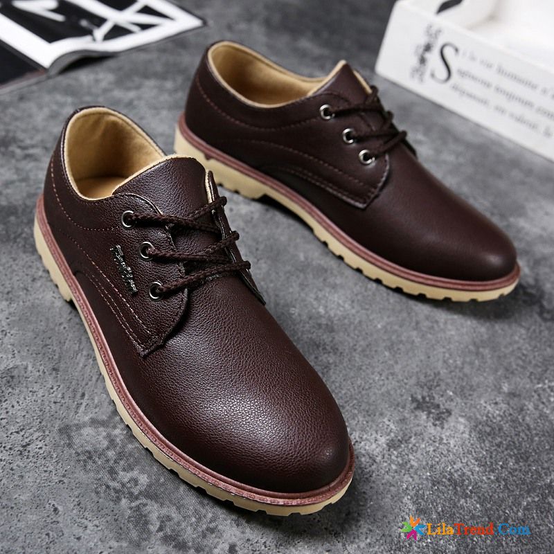 Braune Schuhe Herren Atmungsaktiv Lederschuhe Feder Neue Casual Kaufen