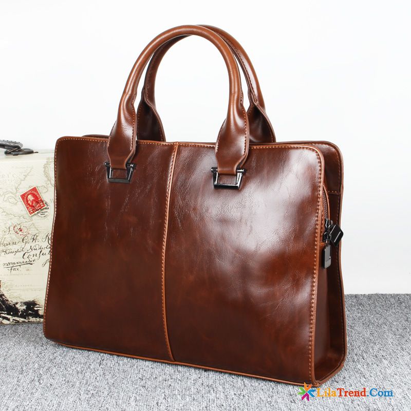 Business Ledertasche Herren Herren Geschäft Messenger-tasche Aktentasche Mode Günstig