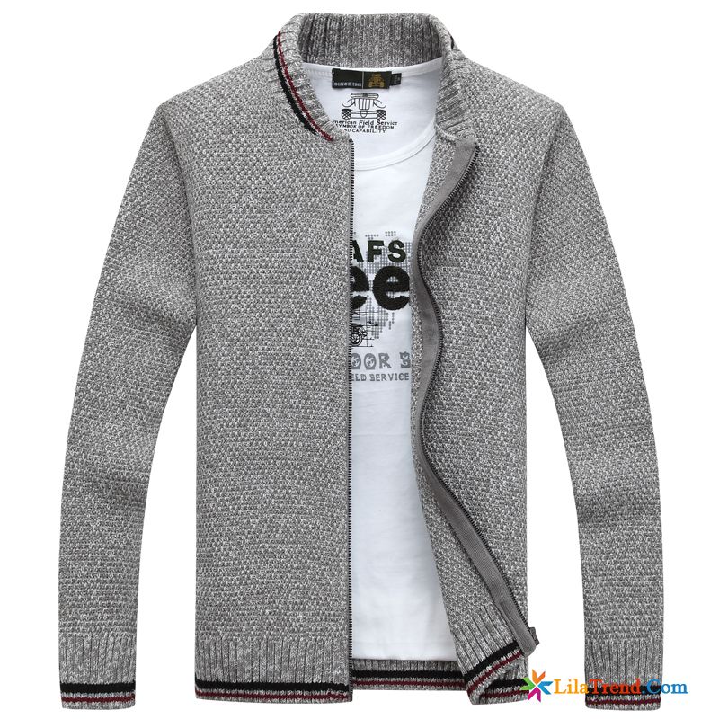 Cashmere Hoodie Herren Reißverschluss Pullover Überzieher Strickjacke Dick Billig