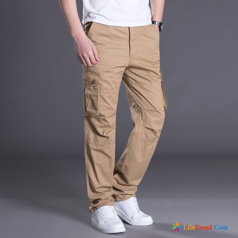 Chino Cargohose Herren Kupfer Hose Dick Hosen Neu Gelb Günstig