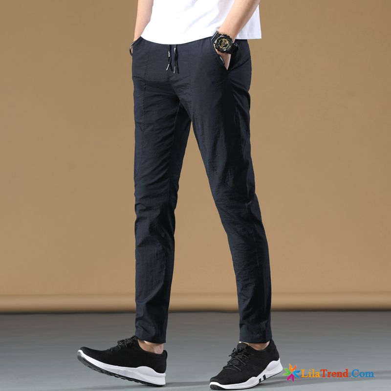 Chino Hose Slim Fit Gerade Trend Dünn Herren Hosen Sale