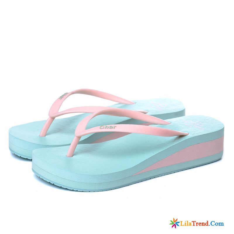 Coole Damen Hausschuhe Flip Flops Sommer Damen Rutschsicher Keilschuhe