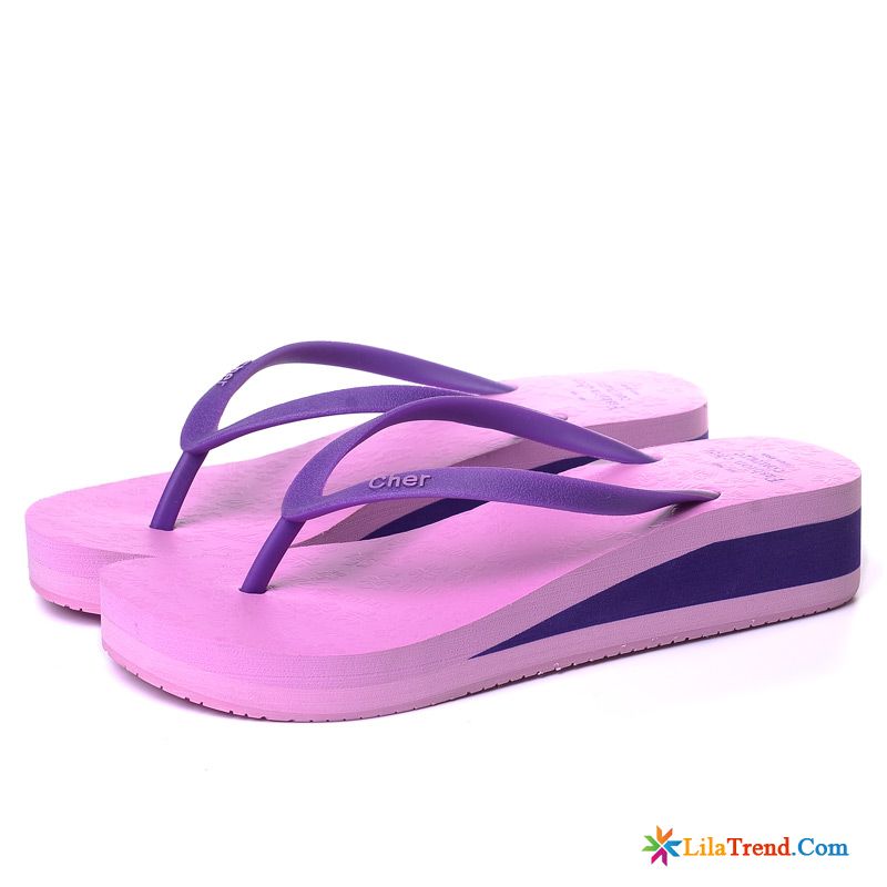 Coole Damen Hausschuhe Flip Flops Sommer Damen Rutschsicher Keilschuhe