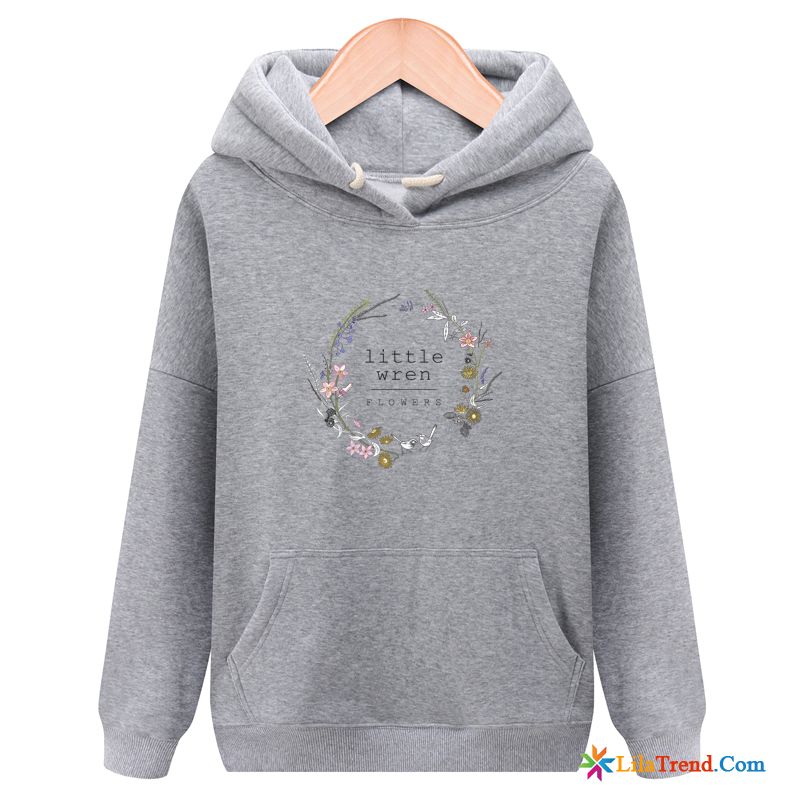 Coole Kapuzenpullis Damen Warme Hoodies Überzieher Lose Verdickung Sale