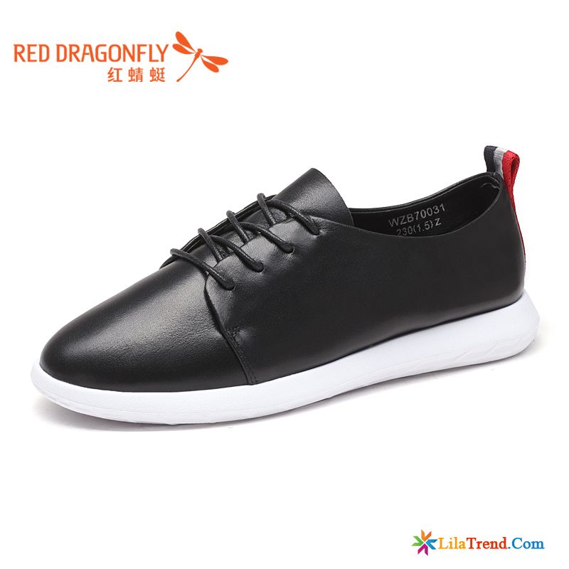 Coole Leder Schuhe Rot Schnürschuhe Neue Schnürung Echtleder