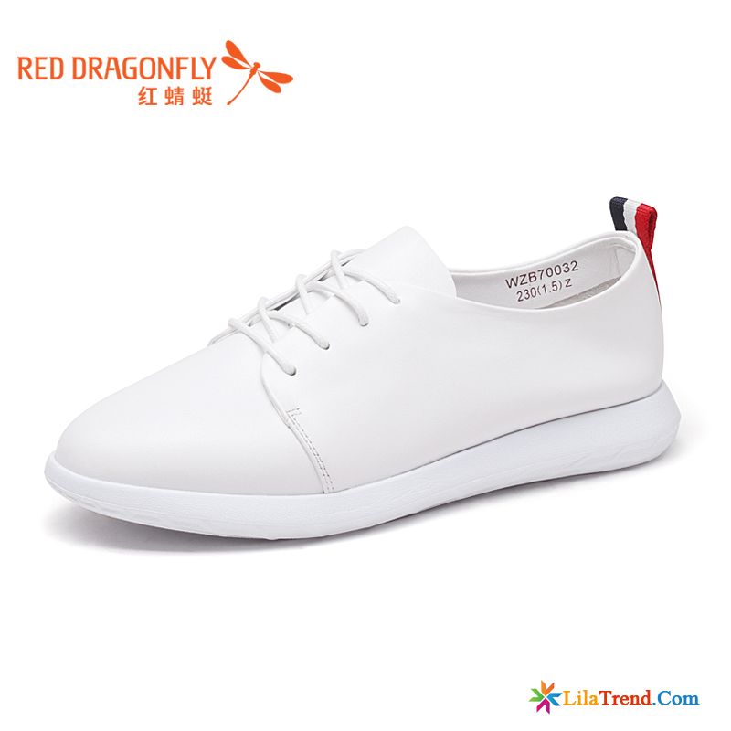 Coole Leder Schuhe Rot Schnürschuhe Neue Schnürung Echtleder