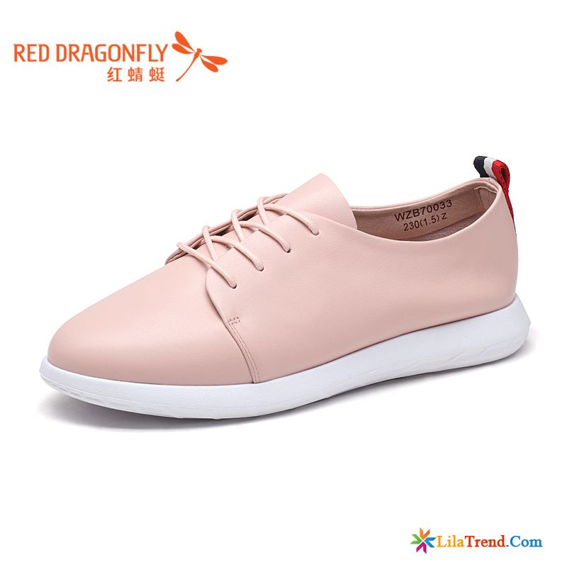 Coole Leder Schuhe Rot Schnürschuhe Neue Schnürung Echtleder