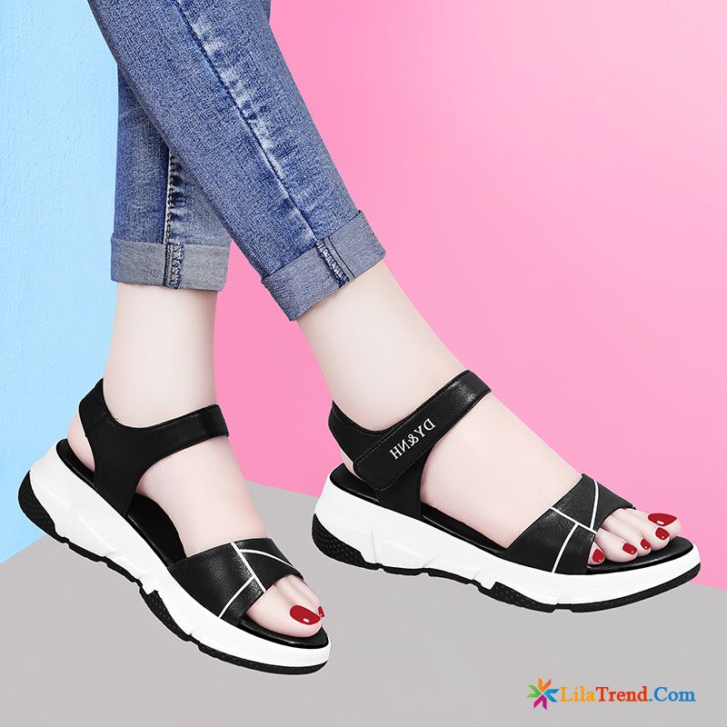 Coole Sandalen Damen Dunkelbraun Trend Sandalen Neue Sommer Allgleiches Günstig