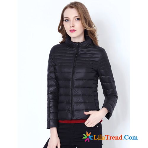 Daunenjacke Damen Schwarz Trend Temperament Herbst Neu Kurzer Absatz Günstig