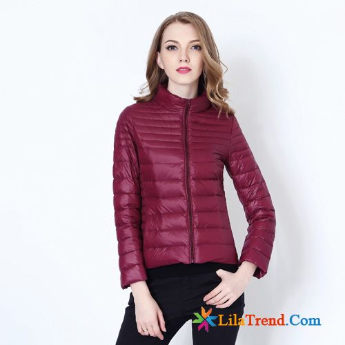 Daunenjacke Damen Schwarz Trend Temperament Herbst Neu Kurzer Absatz Günstig