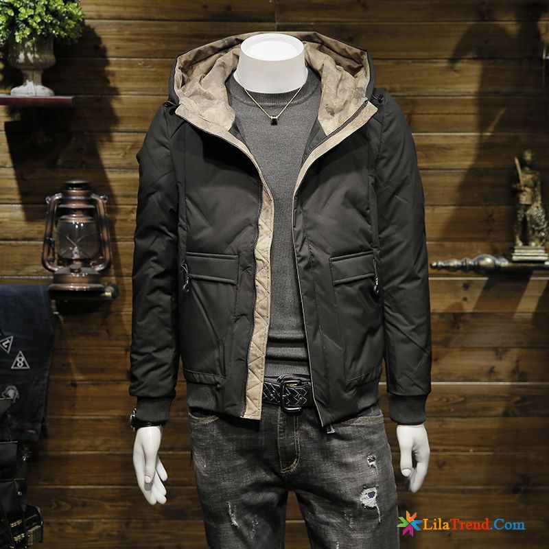 Daunenjacke Mit Echtfell Herren Lindgrün Herren Trend Neu Winter Daunenjacke Kaufen