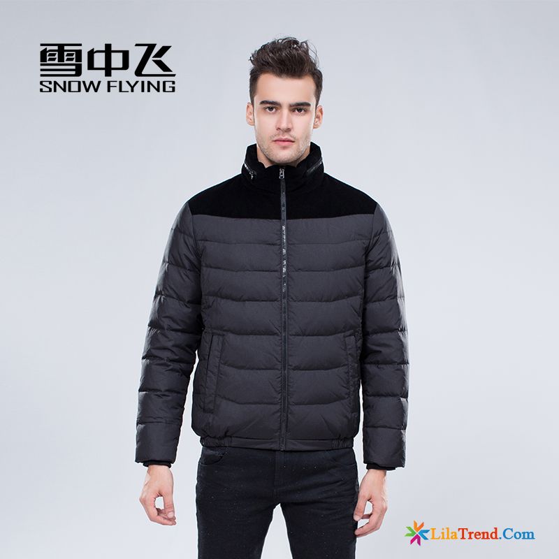 Daunenjacke Sommer Herren Silber Schlank Daunenjacke Mode Herren Überzieher Günstig