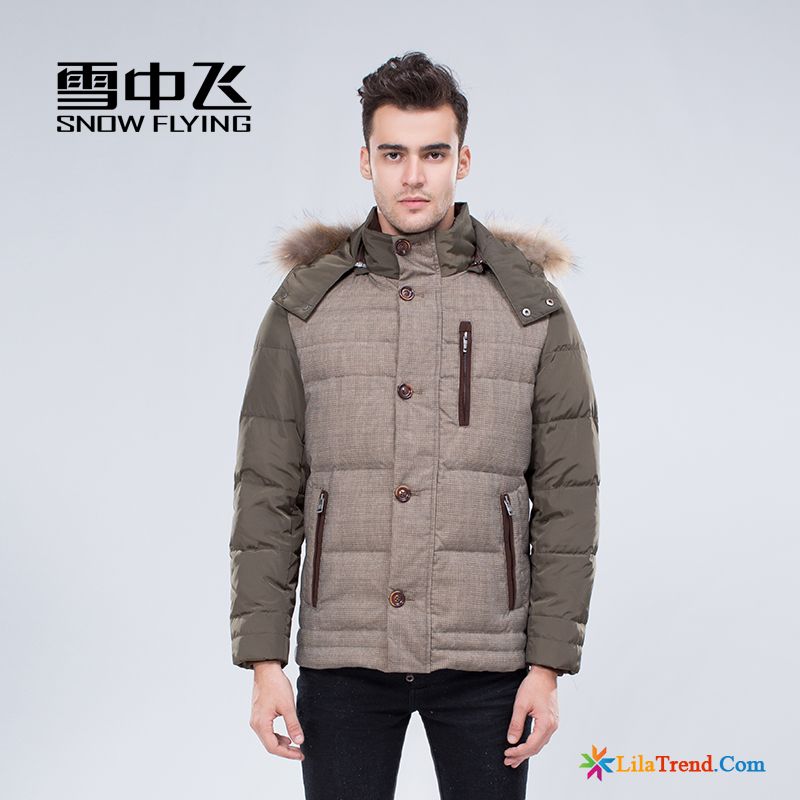 Daunenjacke Sommer Herren Silber Schlank Daunenjacke Mode Herren Überzieher Günstig