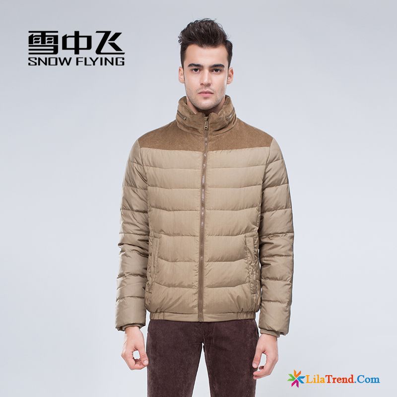 Daunenjacke Sommer Herren Silber Schlank Daunenjacke Mode Herren Überzieher Günstig