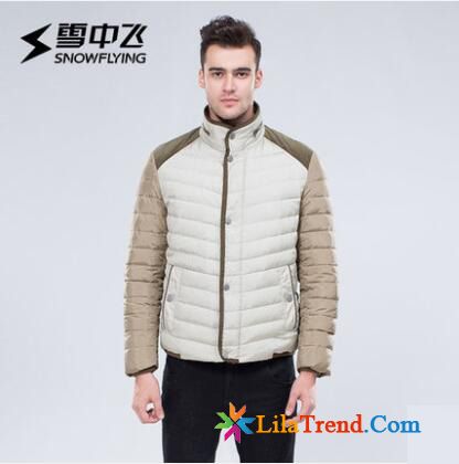 Daunenjacke Sommer Herren Silber Schlank Daunenjacke Mode Herren Überzieher Günstig