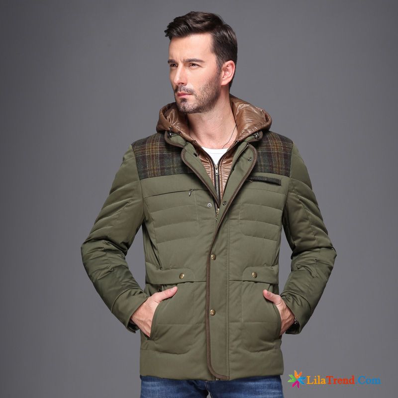 Daunenjacken Herren Outlet Daunenjacke Verdickung Neu Trend Lange Kaufen