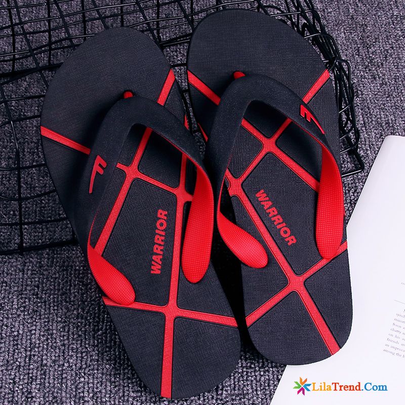 Edle Hausschuhe Herren Lindgrün Weiche Sohle Draussen Strand Flip Flops Schwarz