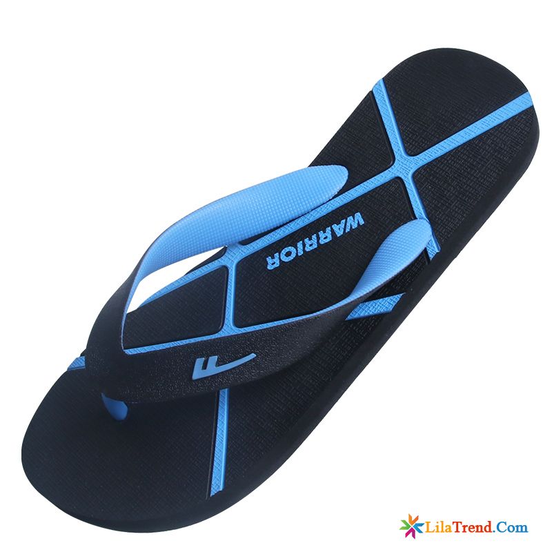 Edle Hausschuhe Herren Lindgrün Weiche Sohle Draussen Strand Flip Flops Schwarz