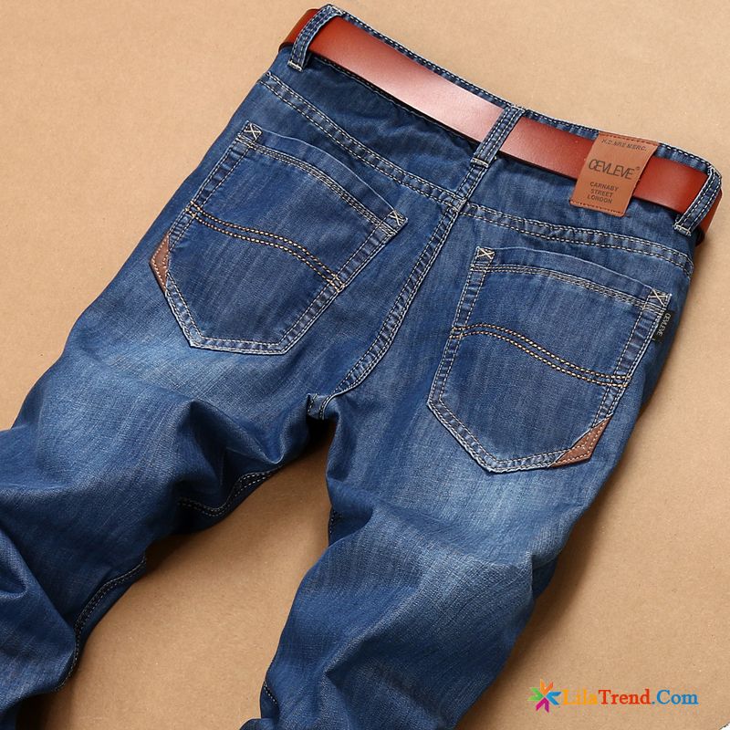 Elastische Jeans Herren Schlank Sommer Jugend Freizeit Hosen Billig