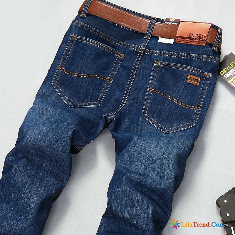 Elastische Jeans Herren Schlank Sommer Jugend Freizeit Hosen Billig