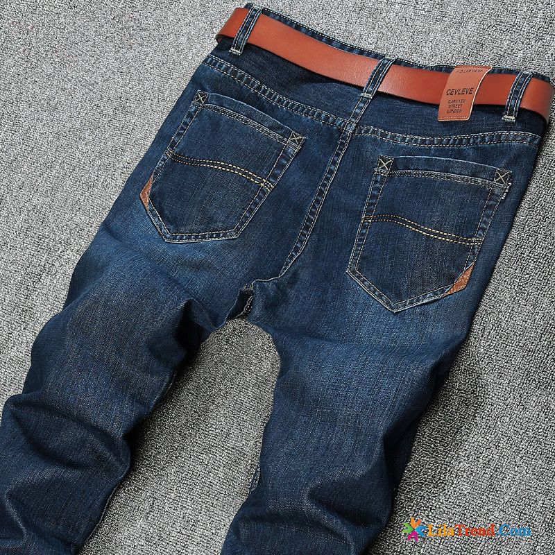 Elastische Jeans Herren Schlank Sommer Jugend Freizeit Hosen Billig