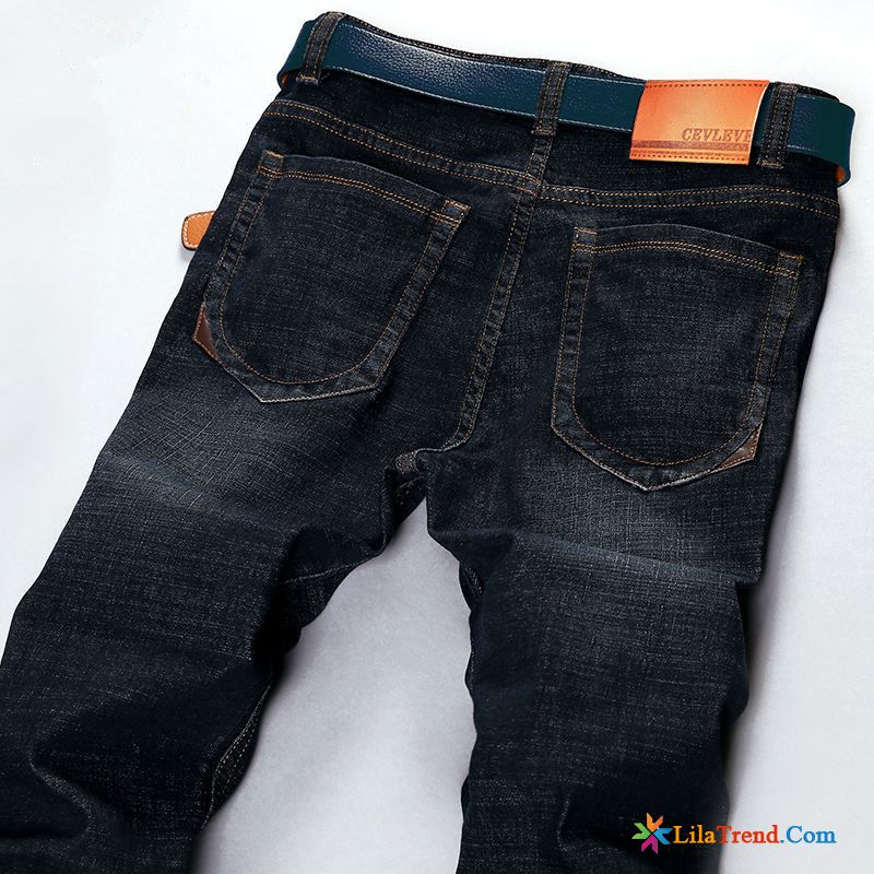 Elastische Jeans Herren Schlank Sommer Jugend Freizeit Hosen Billig