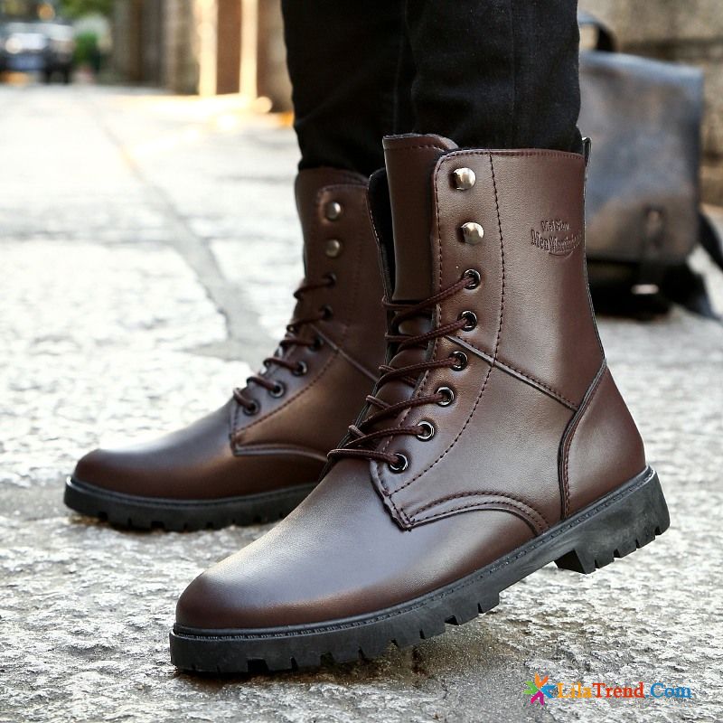 Elegant Winterschuhe Herren Hellgrau Stiefel British Cargo Feder Draussen Kaufen