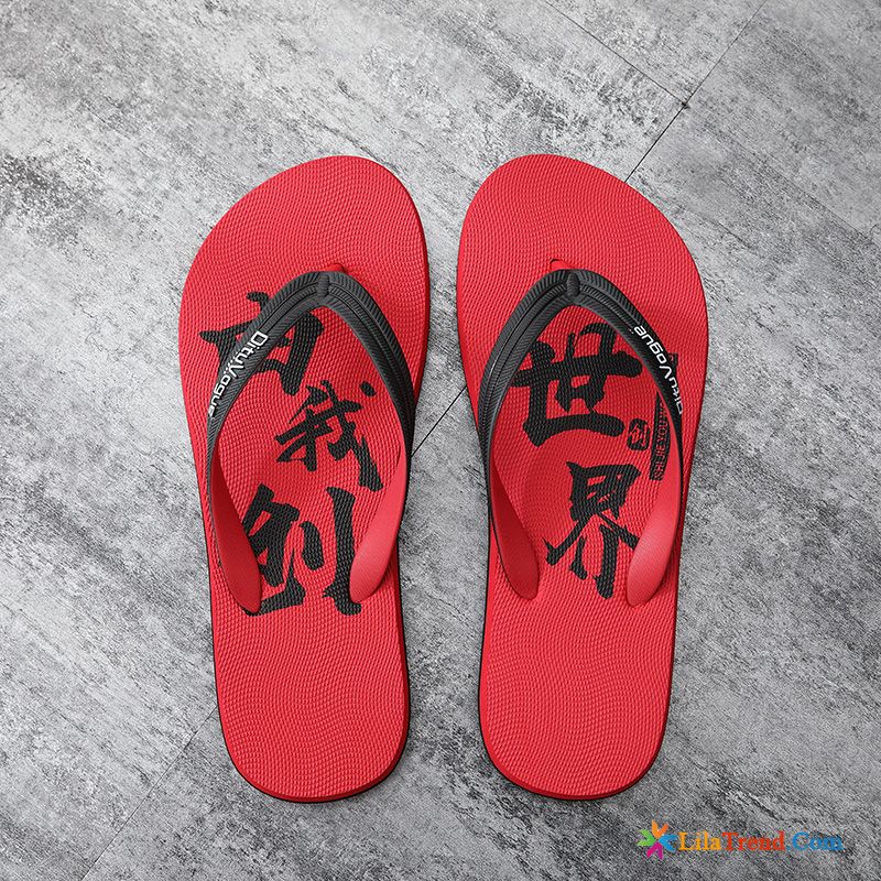 Fell Pantoffeln Herren Blond Strand Flip Flops Mode Sommer Kreativ