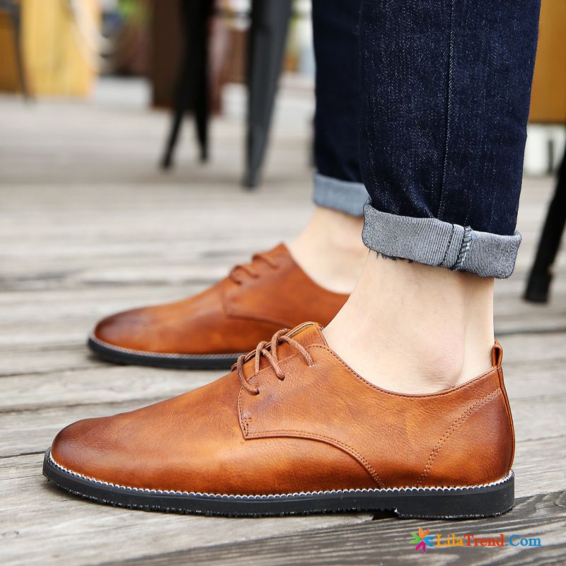 Freizeitschuhe Herren Feder Lederschuhe British Schuhe Sommer Günstig