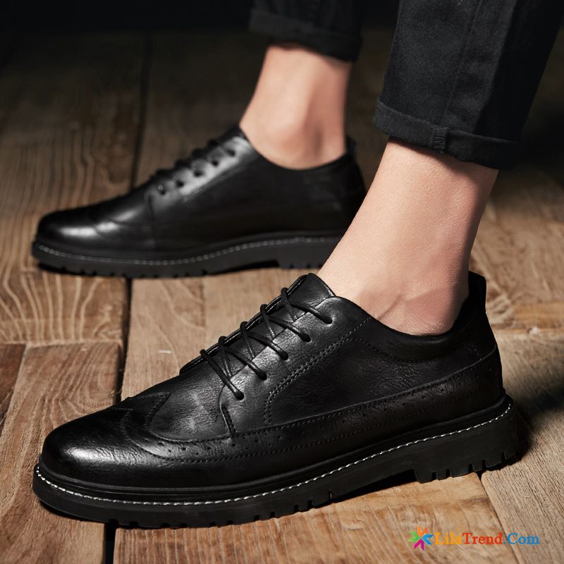 Geflochtene Schuhe Herren Allgleiches Business-schuhe Sommer Herbst Schwarz Günstig