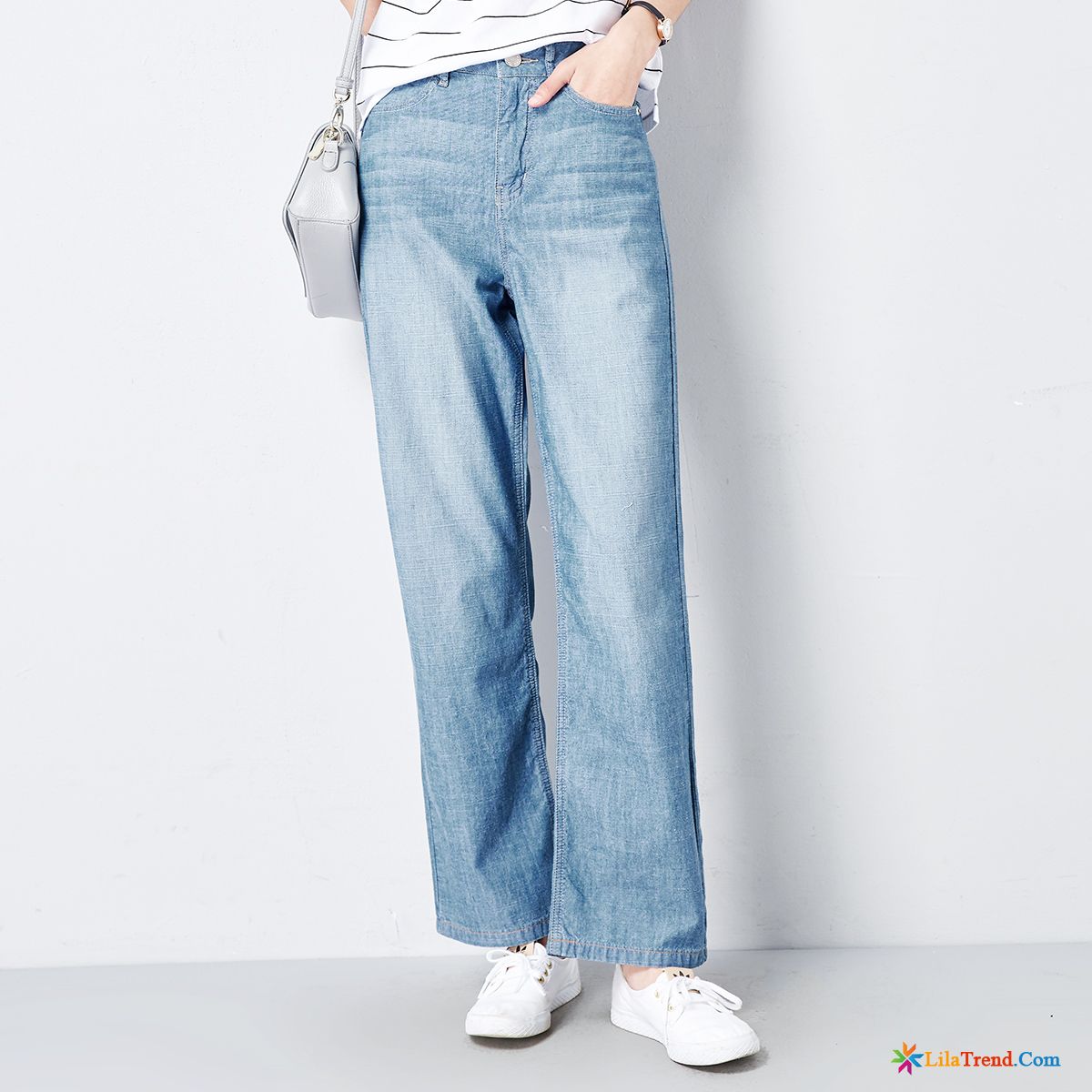 Graue Jeanshose Damen Dunkelrot Hohe Taille Baumwolle Pfingstrose Jeans Feder Günstig