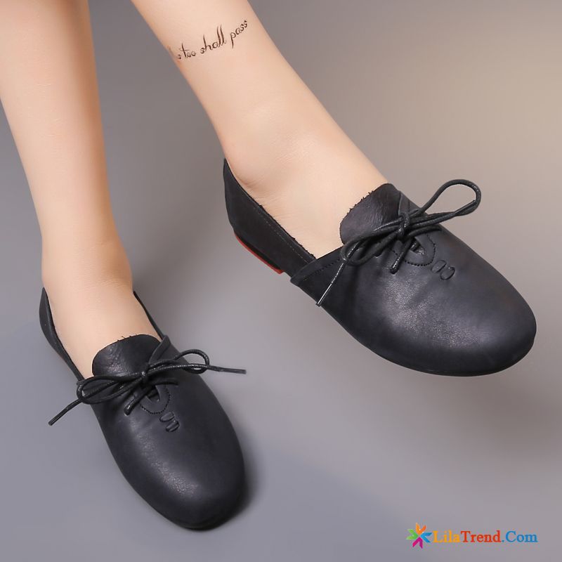 Günstige Schuhe Online Neue Casual Flache Schuhe Lederschuhe Damen Kaufen
