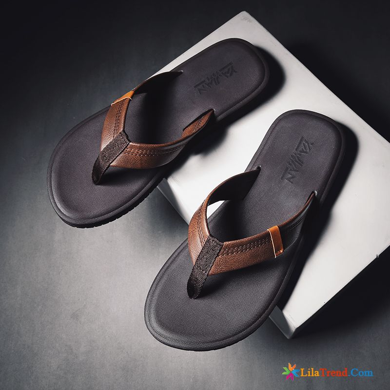 Hausschuhe Offen Herren Scharlachrot Flip Flops Neue Hausschuhe Rutschsicher Mode