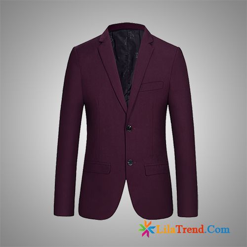 Herren Blazer Grau Glänzend Kupfer Freizeit Dünn Überzieher Herren Mode Günstig