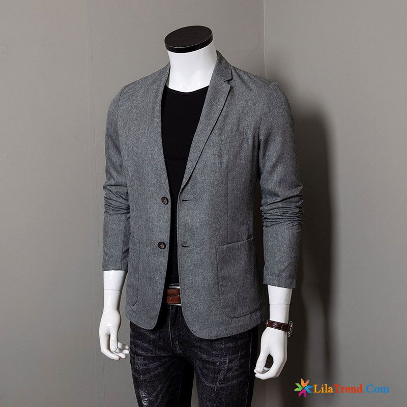 Herren Blazer Slim Fit Licht Mantel Trend Feder Freizeit Kaufen