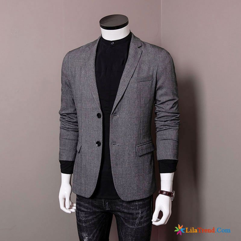 Herren Blazer Slim Fit Licht Mantel Trend Feder Freizeit Kaufen