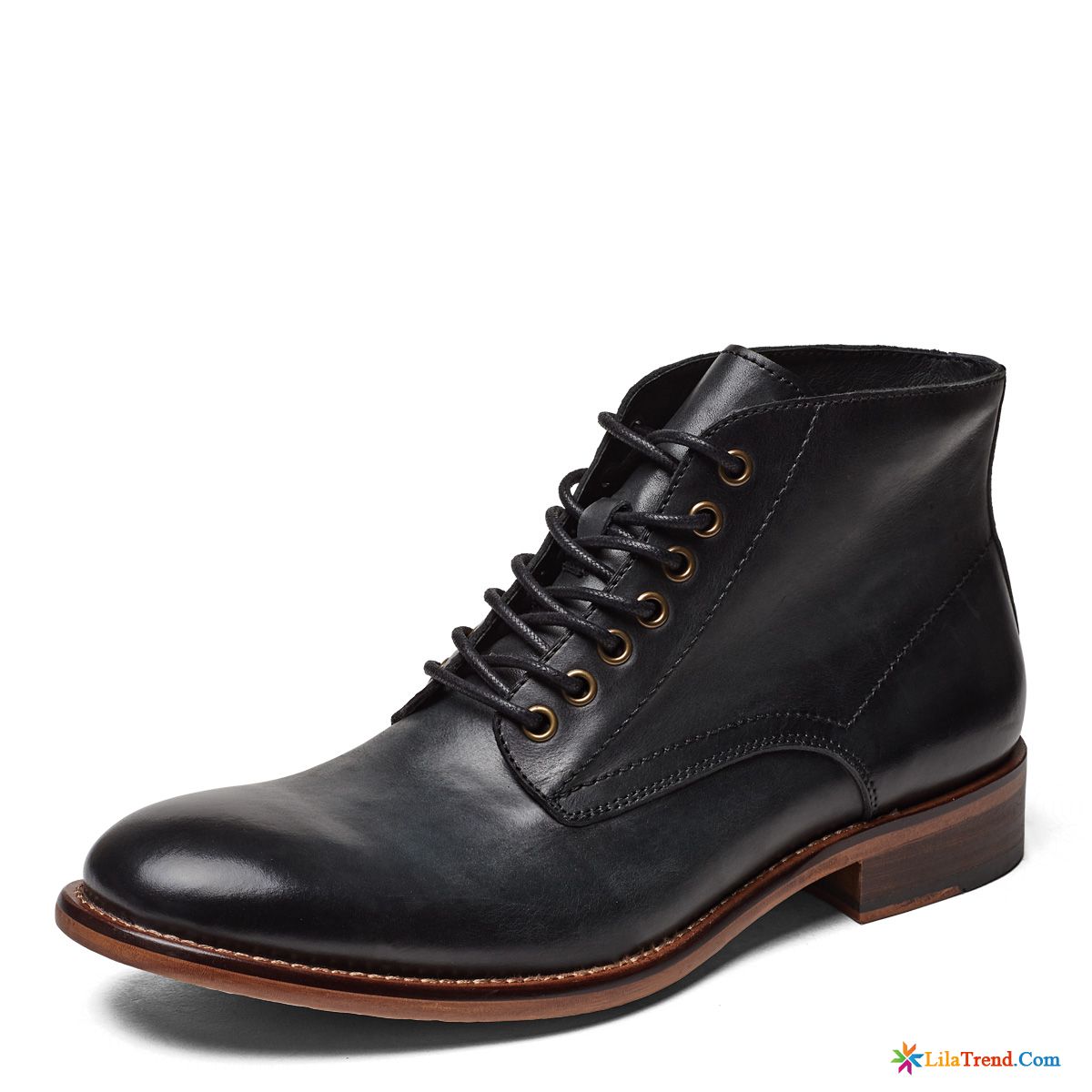 Herren Boots Braun Dunkelgrün British Stiefel Schuhe Retro Mode Günstig