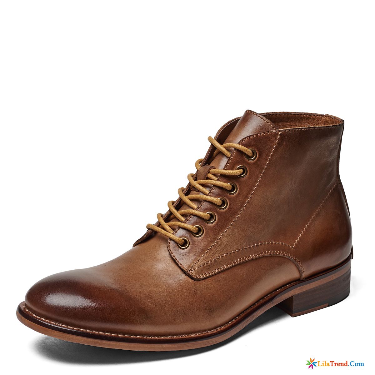 Herren Boots Braun Dunkelgrün British Stiefel Schuhe Retro Mode Günstig