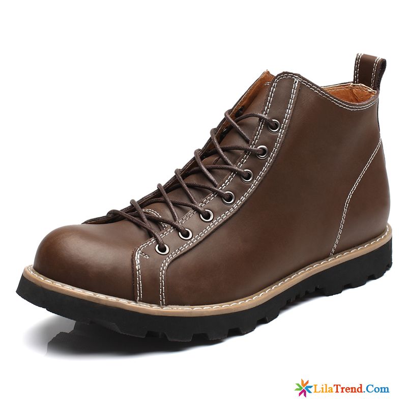 Herren Boots Style Grau Hohe Reitstiefel Casual Schuhe Jugend Günstig