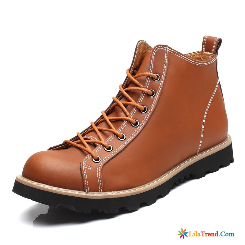 Herren Boots Style Grau Hohe Reitstiefel Casual Schuhe Jugend Günstig