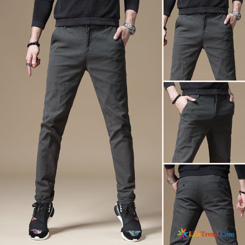 Herren Chino Hosen Hosen Trend Dünn Lange Neu