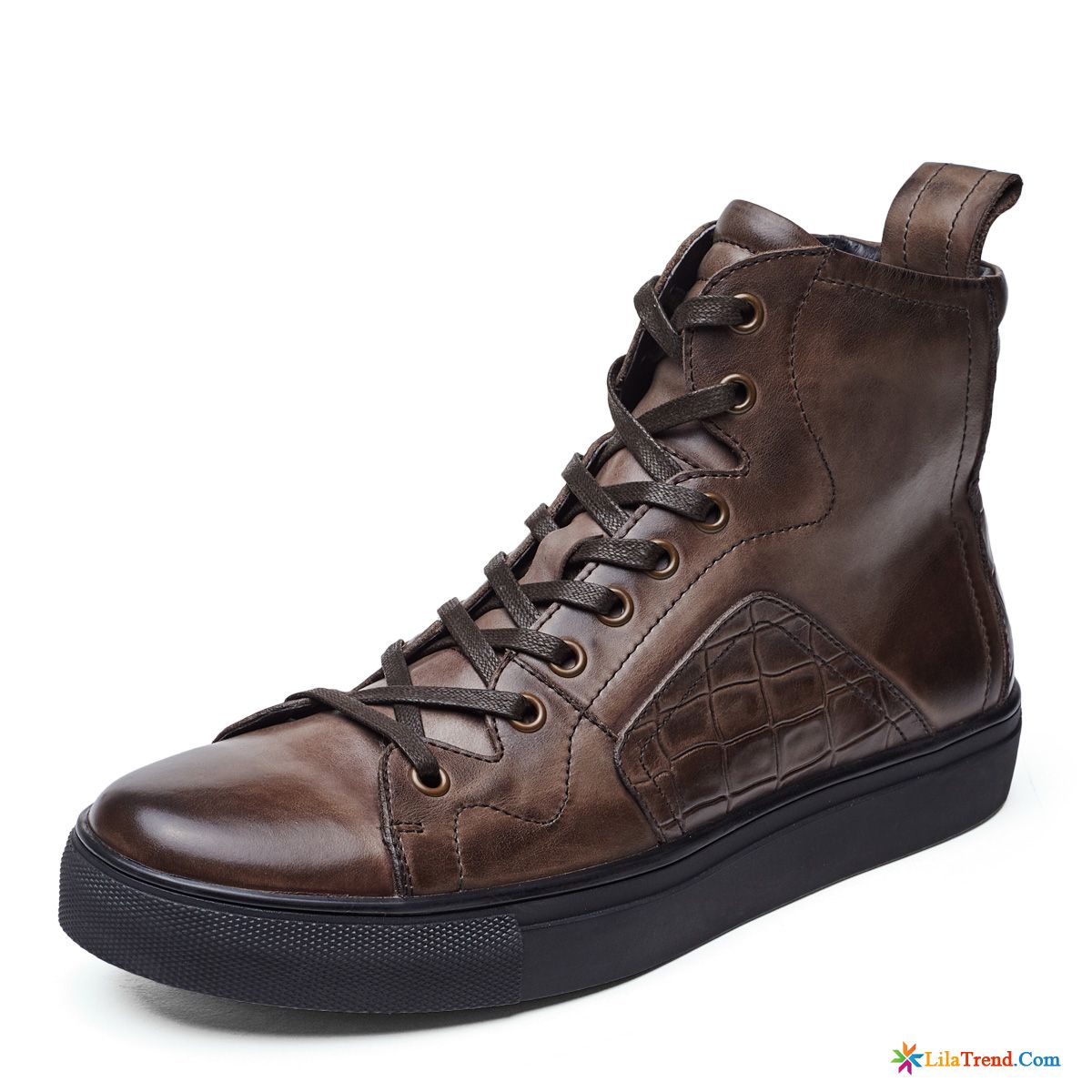 Herren Grau Flieder Kurze Stiefel British Retro Casual Martin Stiehlt Kaufen